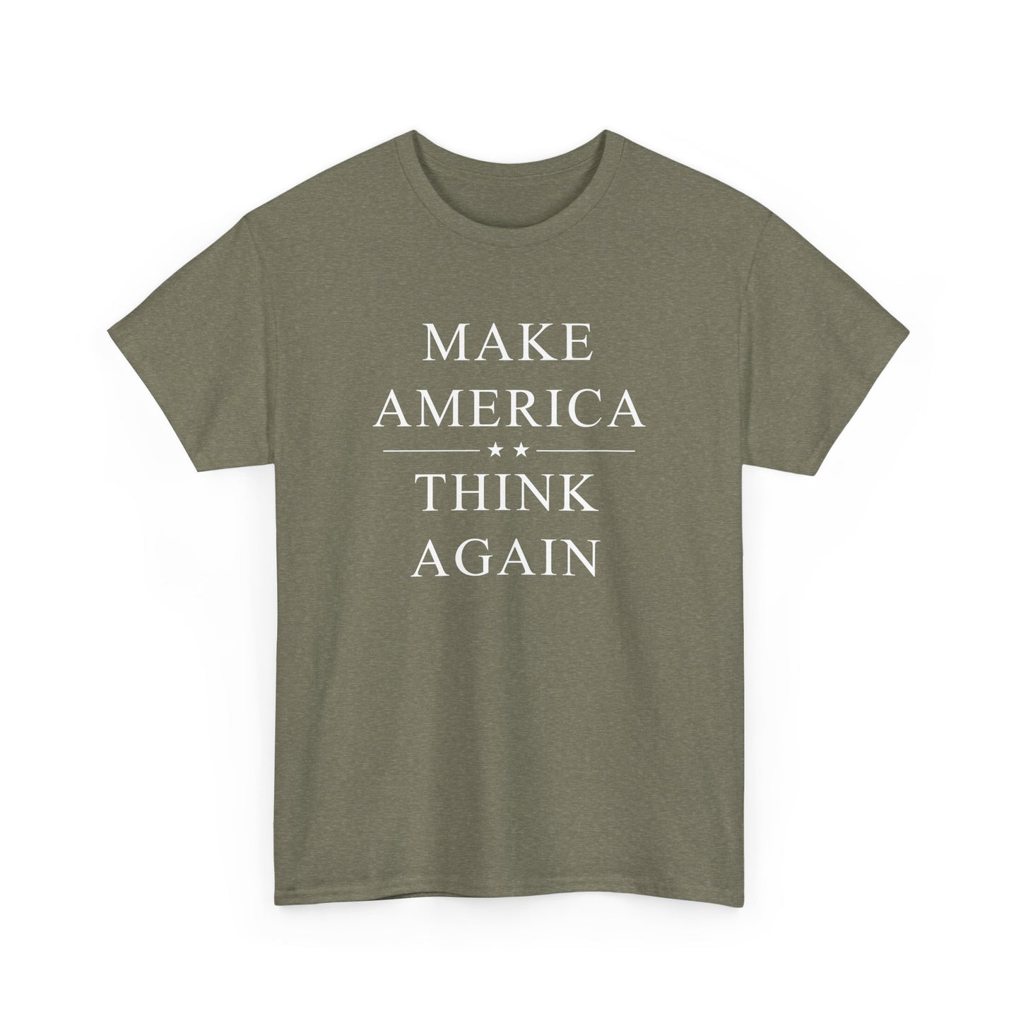 Political T-Shirt 'Make America Think Again'